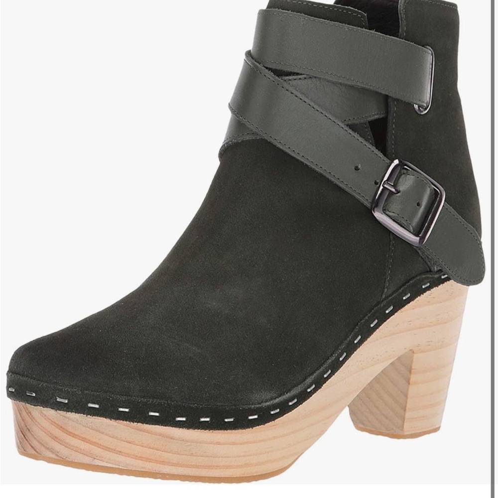 Free People Suede Bungalow Clog Boot
